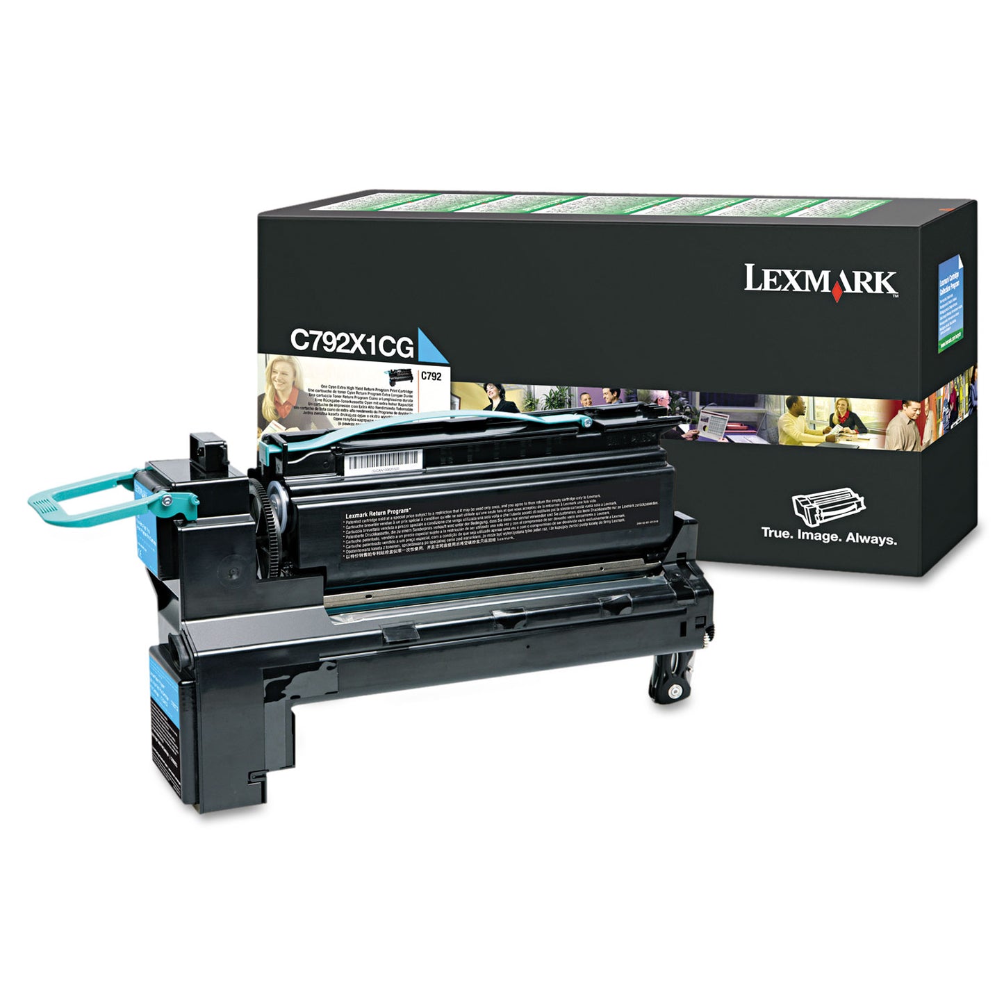 C792x1cg Return Program Extra High-Yield Toner, 20,000 Page-Yield, Cyan