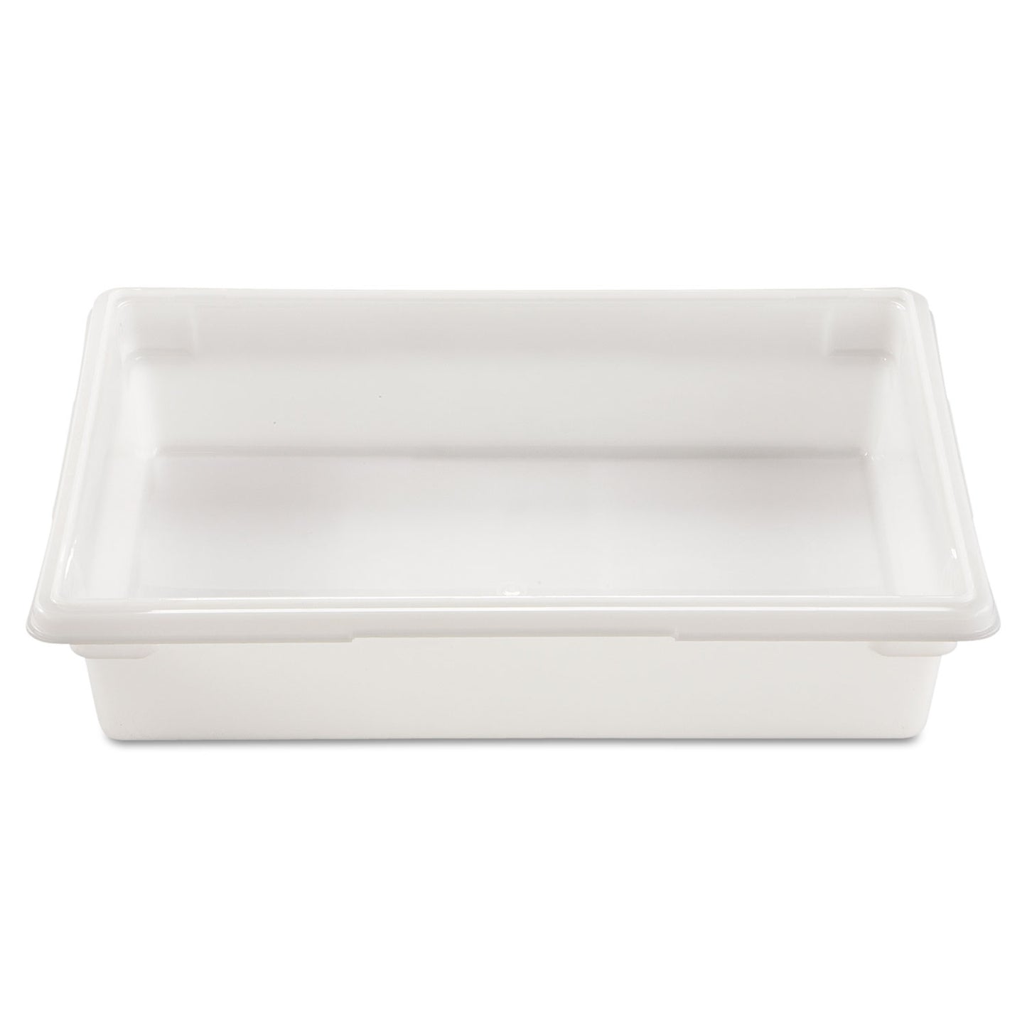 Food/Tote Boxes, 8.5 gal, 26 x 18 x 6, White, Plastic