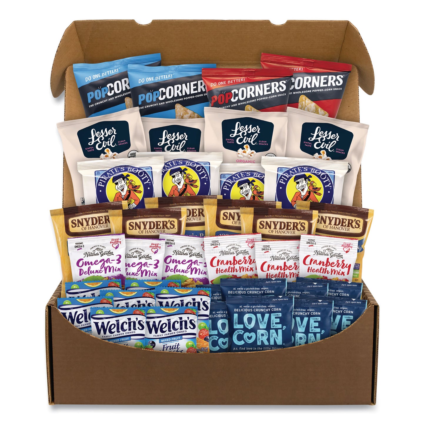 Better For You Snack Box, 37 Assorted Snacks/Box