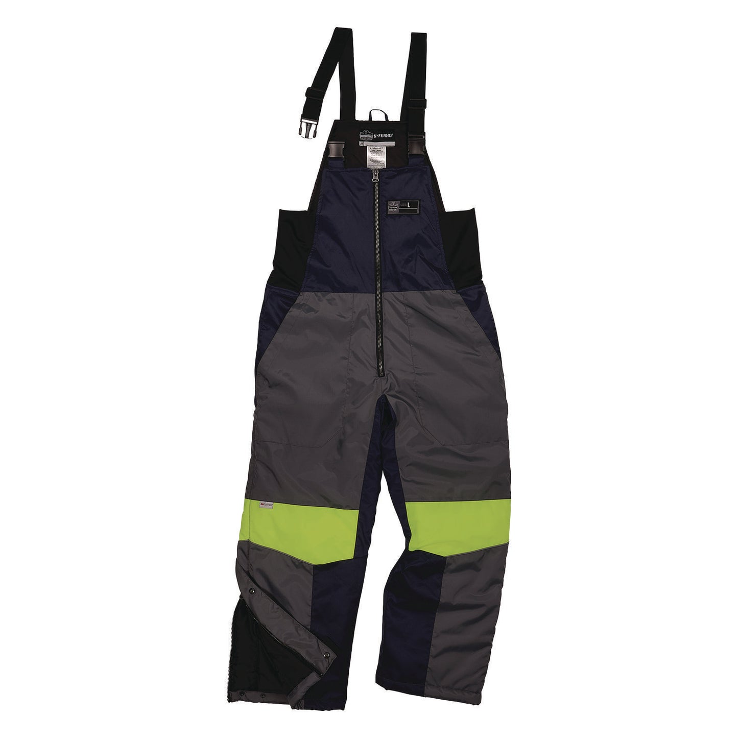 N-Ferno 6477 Insulated Cooler Bib Overall, 2X-Large, Navy