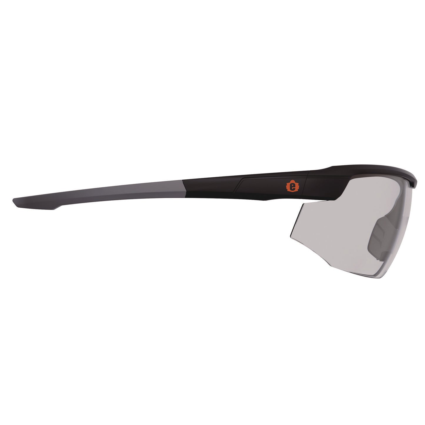 Skullerz SKOLL Anti-Scratch Enhanced Anti-Fog Safety Glasses, Matte Black Half Frame, Clear Single I/O Lens