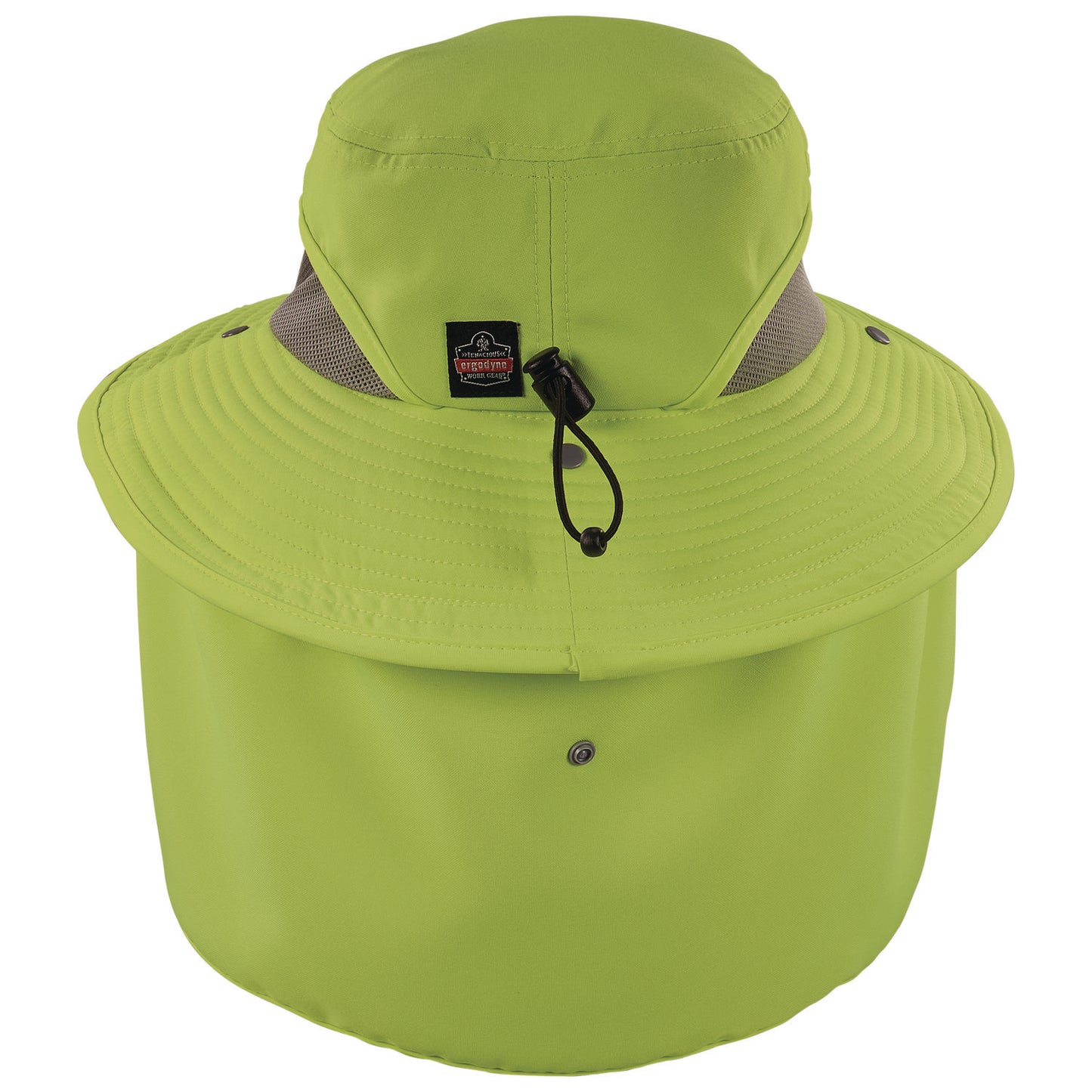Chill-Its 8934 Ranger Hat with Neck Shade, Microfiber/Polyester, Small/Medium, Lime