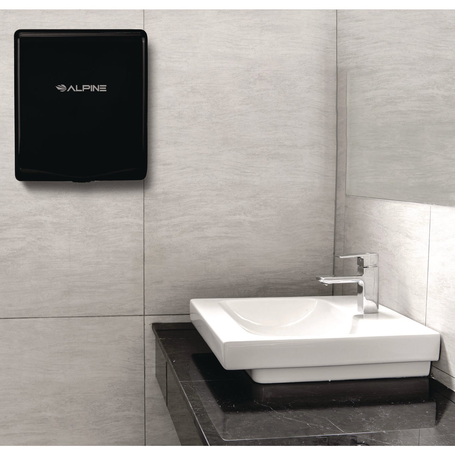 Willow Commercial 120V Automatic Hand Dryer, 3.93 x 11.25 x 12.63, Black