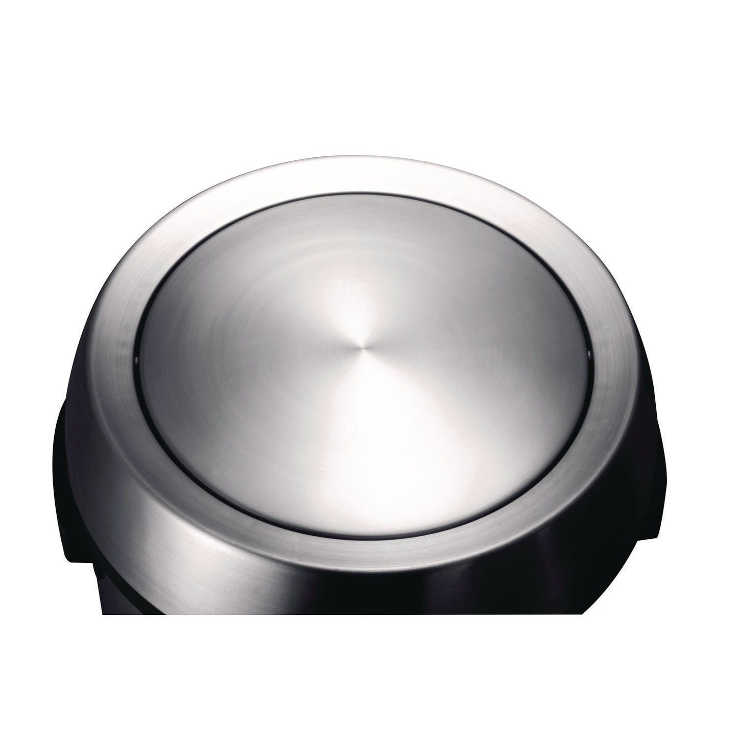 17 Gal Stainless Steel Swivel Trash Can Cover, 15.7 x 15.67 x 15.67, Silver