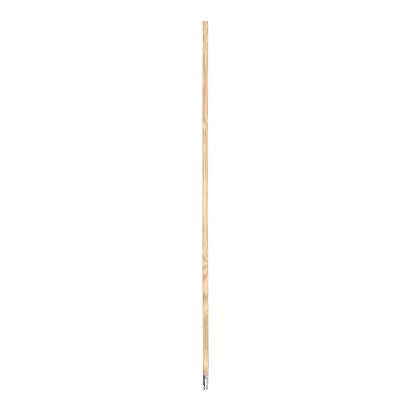 Metal Tip Threaded Hardwood Broom Handle, 0.94" dia x 60", Natural
