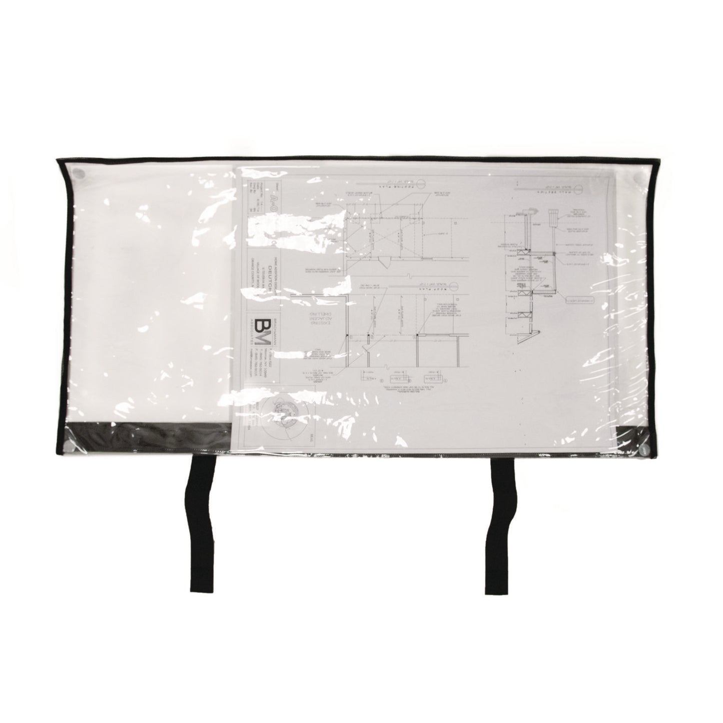 Large Document Protection Blueprint Plan Holder, Holds ARCH E (36" x 48"), Clear