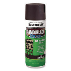 Camouflage Spray Paint, Flat Earth Brown, 12 oz Aerosol Can