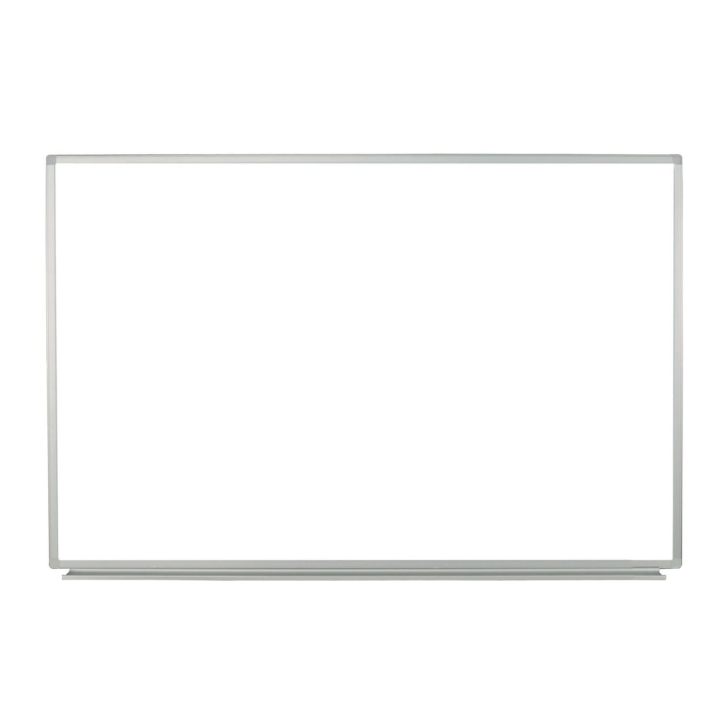 Wall-Mounted Magnetic Whiteboard, 36" x 24", White Surface, Silver Aluminum Frame