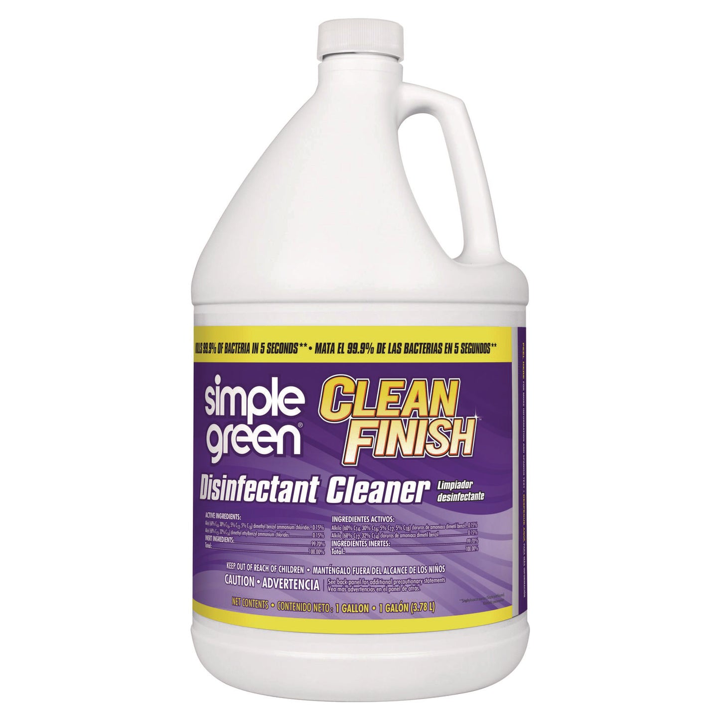 Clean Finish Disinfectant Cleaner, Herbal Scent, 1 gal Bottle