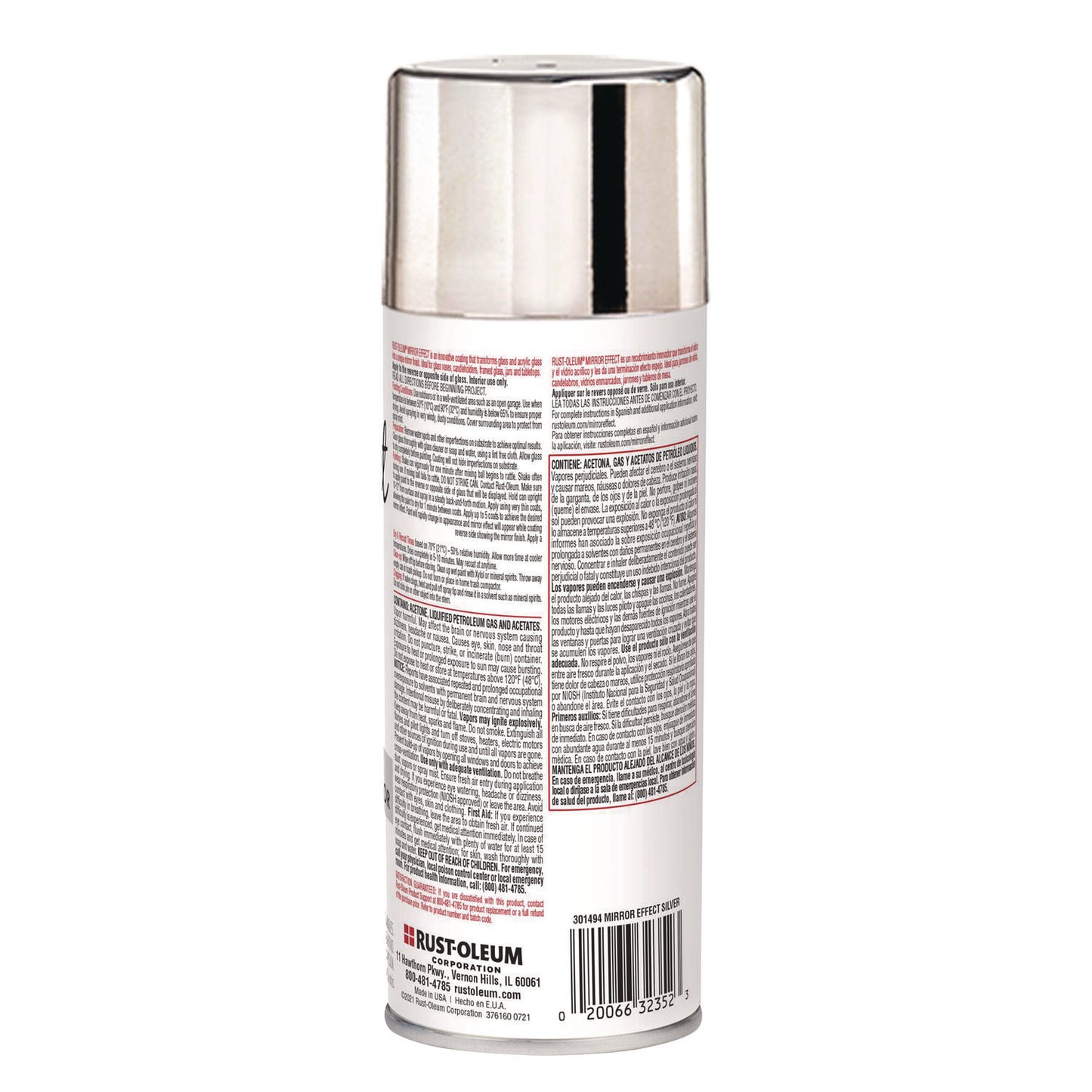 Specialty Mirror Effect Spray Paint, High Gloss Mirror, 6 oz Aerosol Can