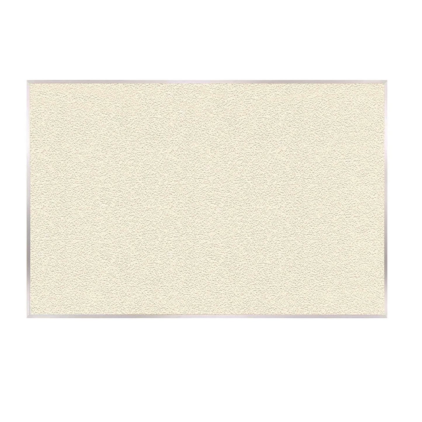 Vinyl Bulletin Board with Aluminum Frame, 87.91" x 48.5", Ivory Surface, Satin Aluminum Frame