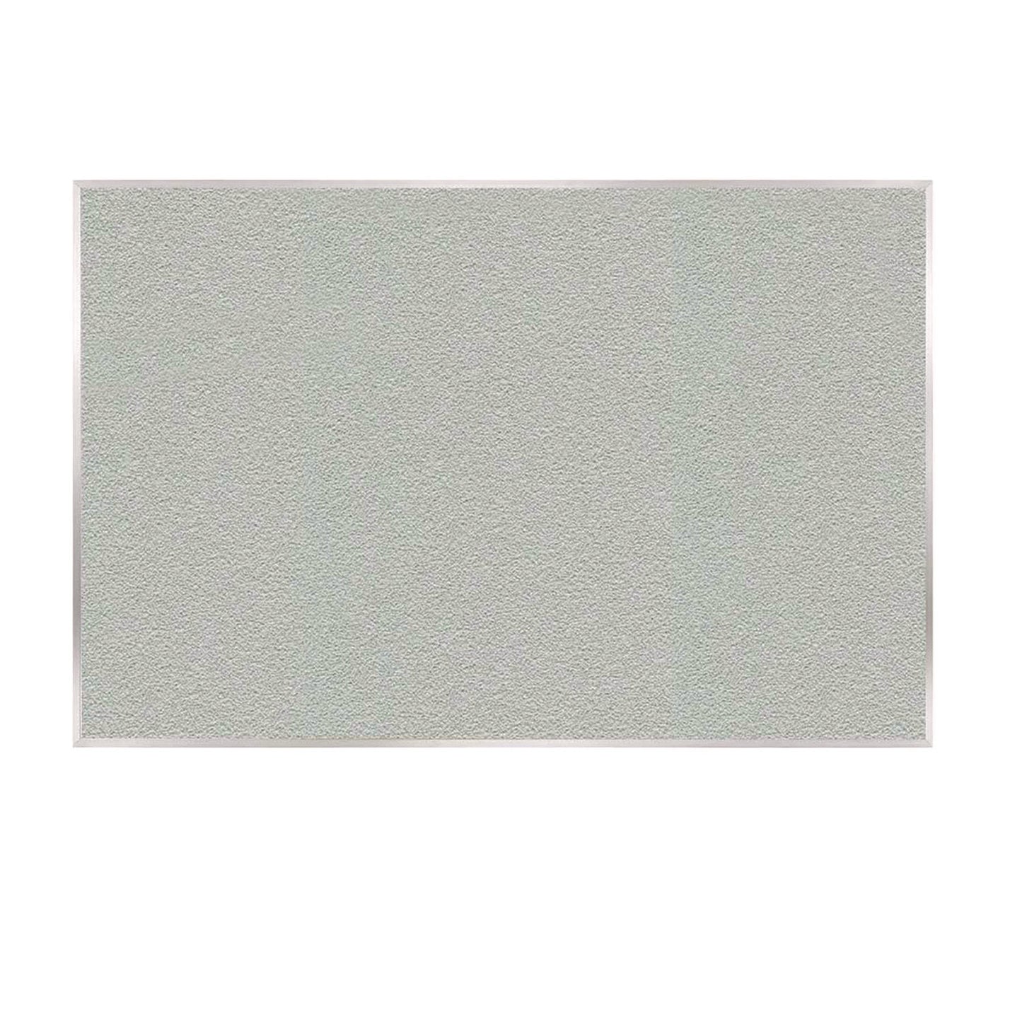 Vinyl Bulletin Board with Aluminum Frame, 87.91" x 48.5", Silver Surface, Satin Aluminum Frame
