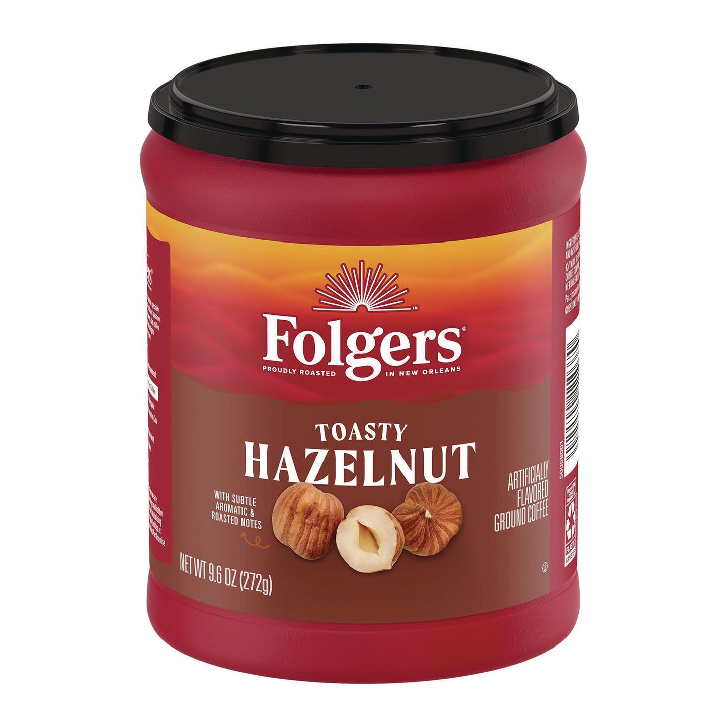 Toasty Hazelnut Ground Coffee, 9.6 oz Can