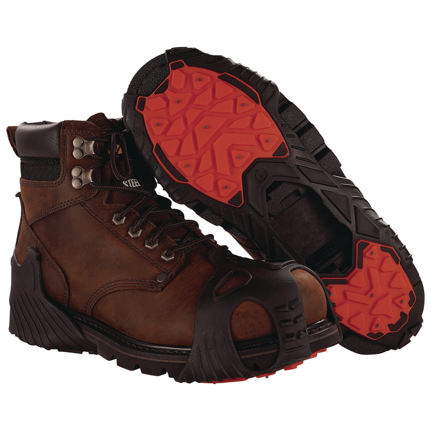 TREX 6306 Ice Traction Cleats, Medium, Black, Pair