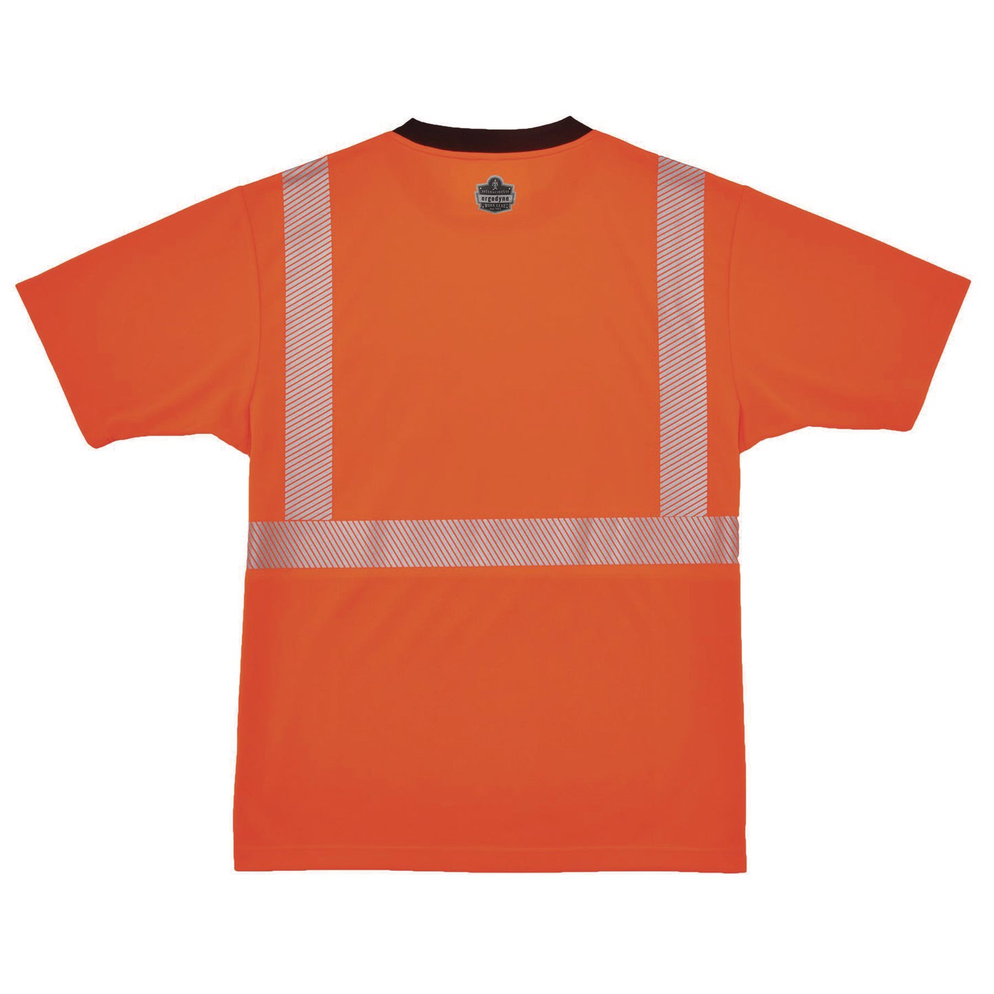 GloWear 8280BK Class 2 Performance T-Shirt with Black Bottom, 7X-Large Long, Orange