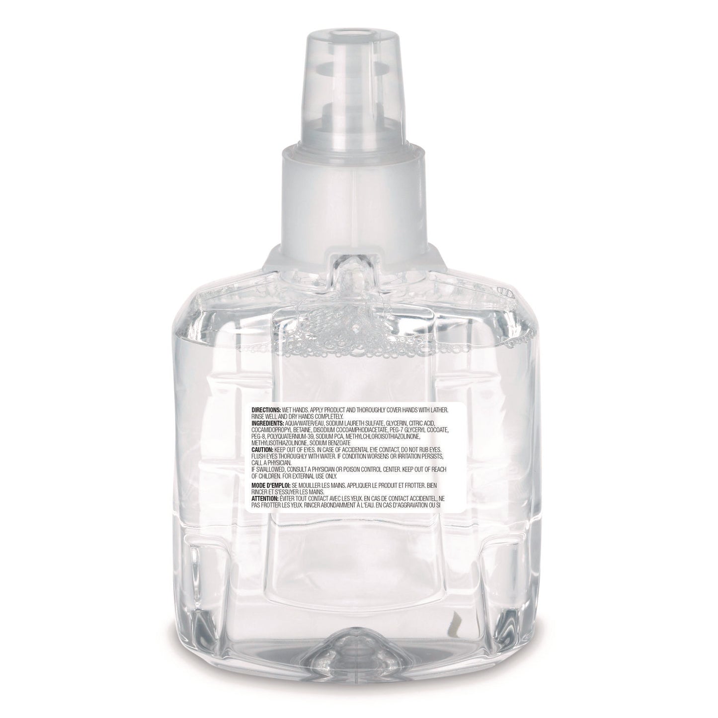 Clear and Mild Foam Handwash Refill, For LTX-12 Dispenser, Fragrance-Free, 1,200 mL