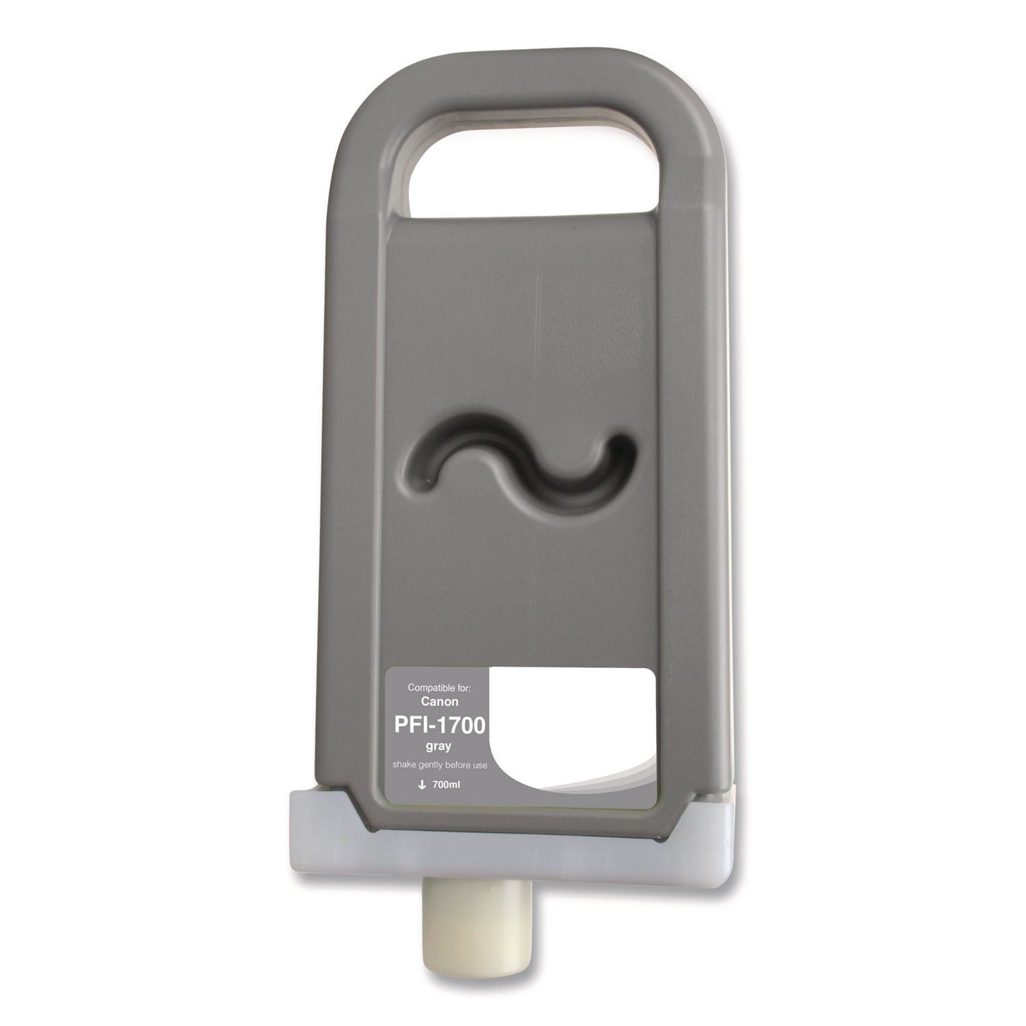 Compatible Gray Ink, Replacement for PFI-1700 (0781C001AA), 700 mL