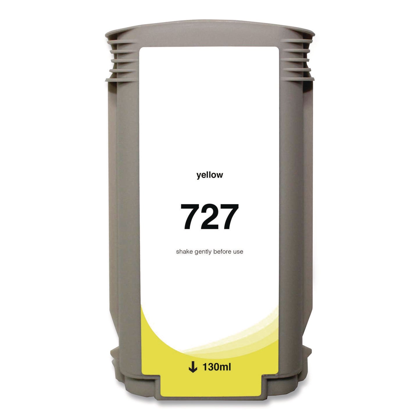 Compatible Yellow Ink, Replacement for 727 (B3P21A), 130 mL