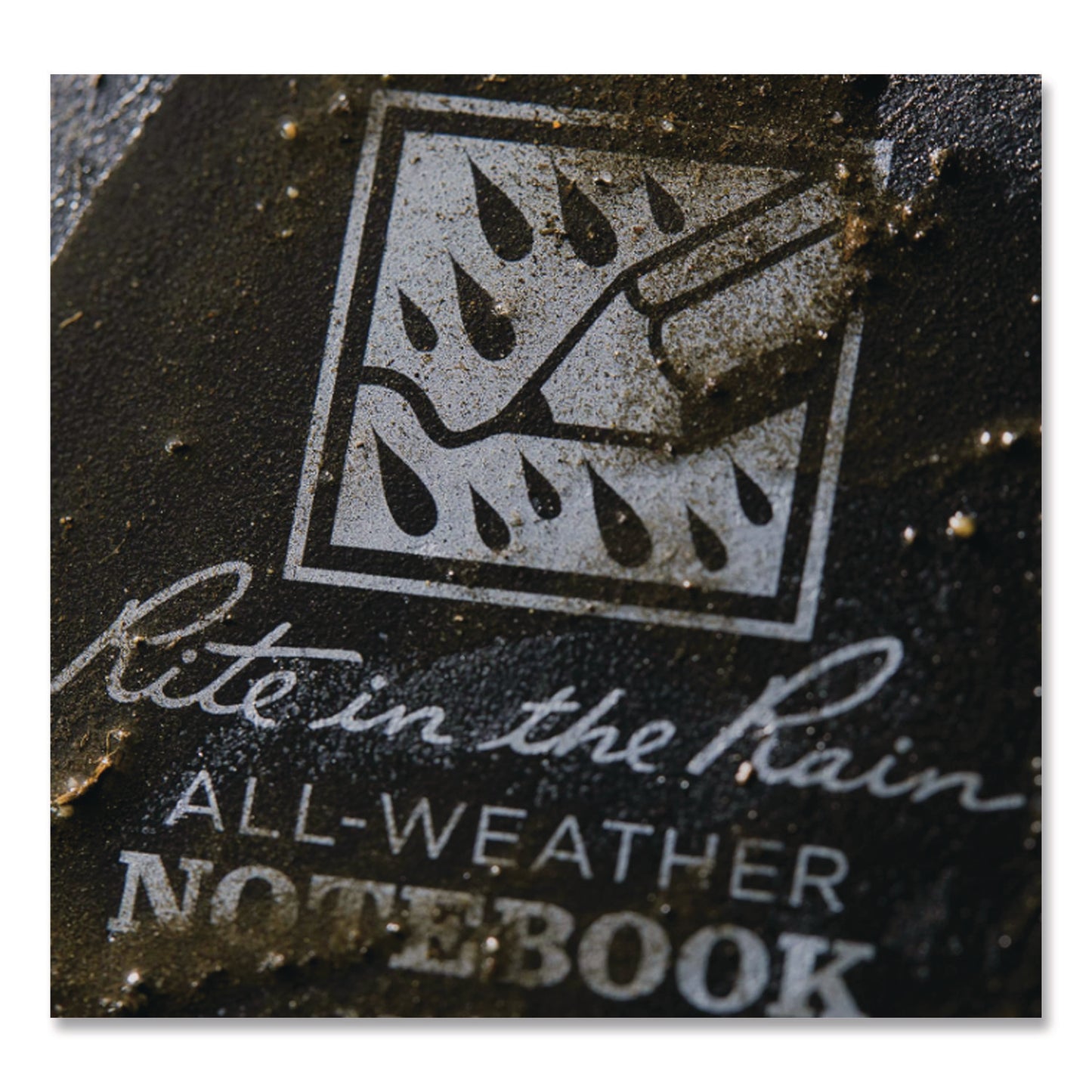 All-Weather Wire-O Notebook, 1-Subject, Universal: Narrow Rule and Quadrille Rule, Black Cover, (32) 7 x 4.63 Sheets