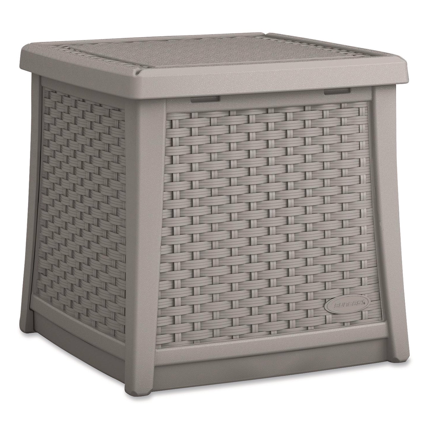 Elements End Table with Storage, Square, 18.75w x 18.75d x 18h, Dove Gray Top, Dove Gray Base