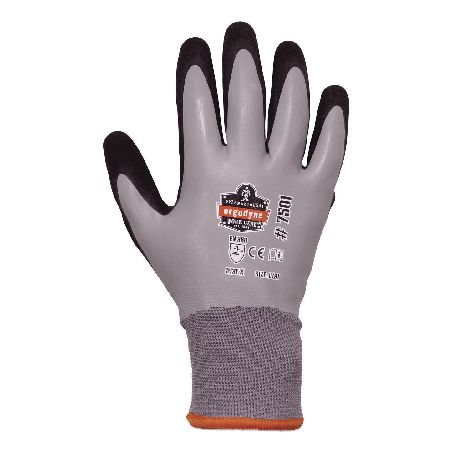 ProFlex 7501 Coated Waterproof Winter Gloves, EN388: 2131X, 11" Long, XX-Large, Gray, Pair