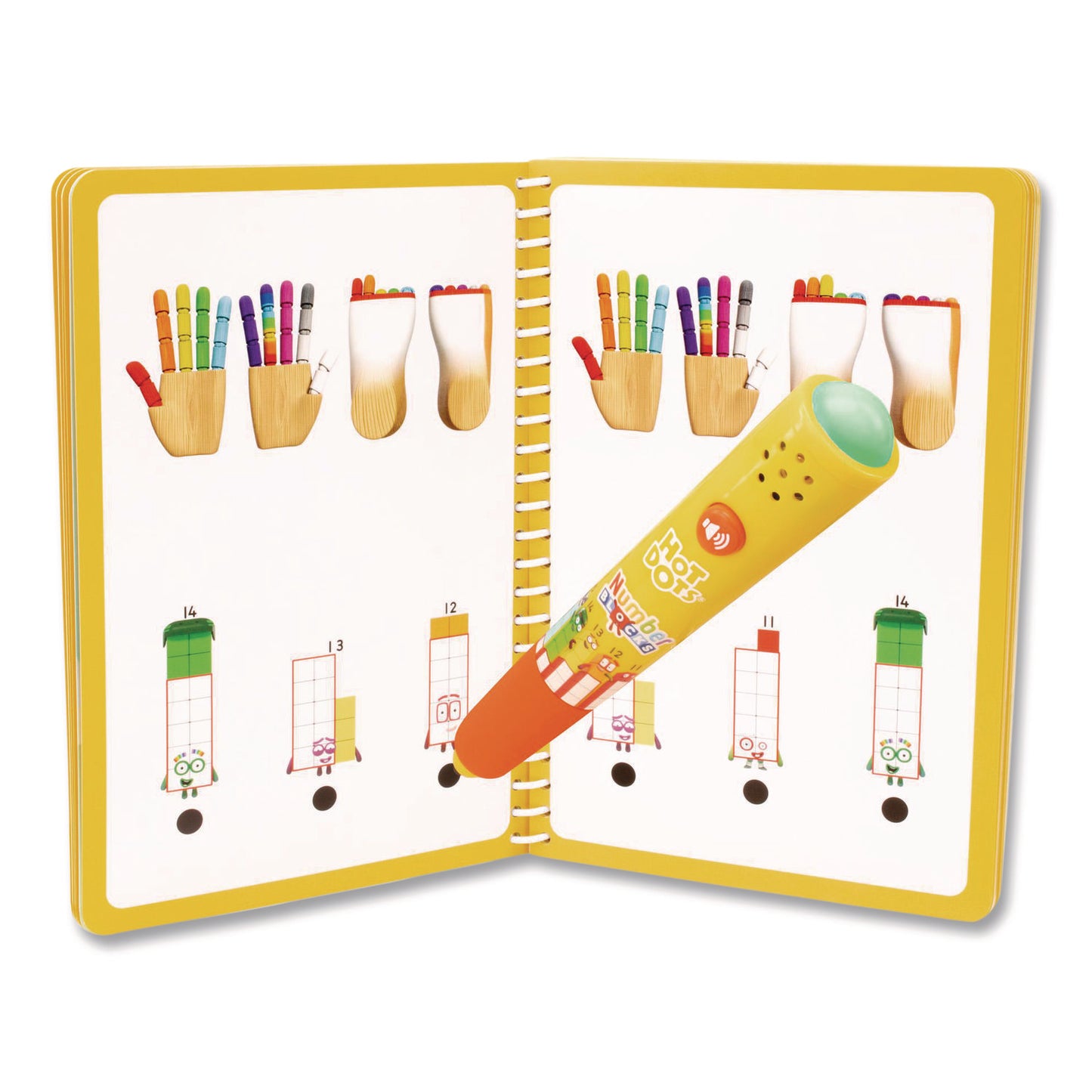 Hot Dots Numberblocks Activity Book with Interactive Pen, Number Recognition 11 to 20, 60 Activities, Grades K to 1, 60 Pages