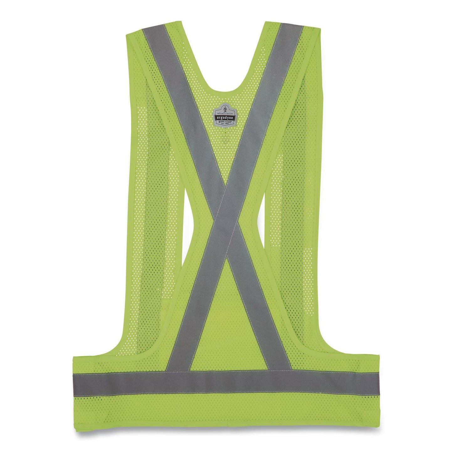 GloWear 8142BA Breakaway Type O Class 1 Hi-Vis Safety Vest, Polyester, Small/Medium, Lime