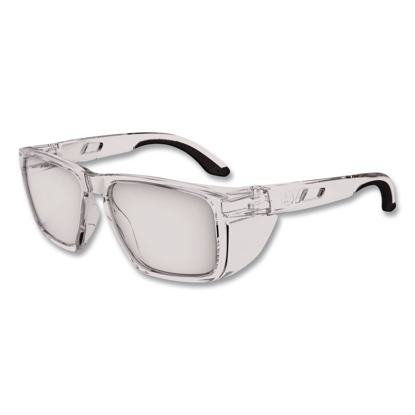 Skullerz SIXTEN Anti-Scratch Enhanced Anti-Fog Safety Glasses with Side Shields, Clear Full Frame, Clear Dual Lens