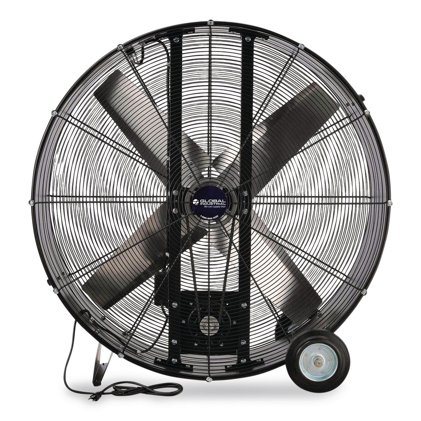 Portable Drum Blower Fan, 42", 2 Speeds, Black