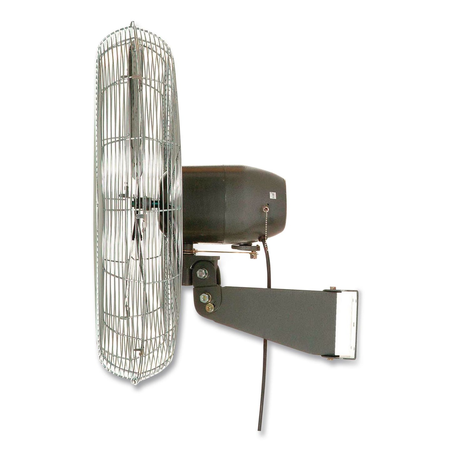 Oscillating Wall Mount Fan, 30", 3 Speeds, Black