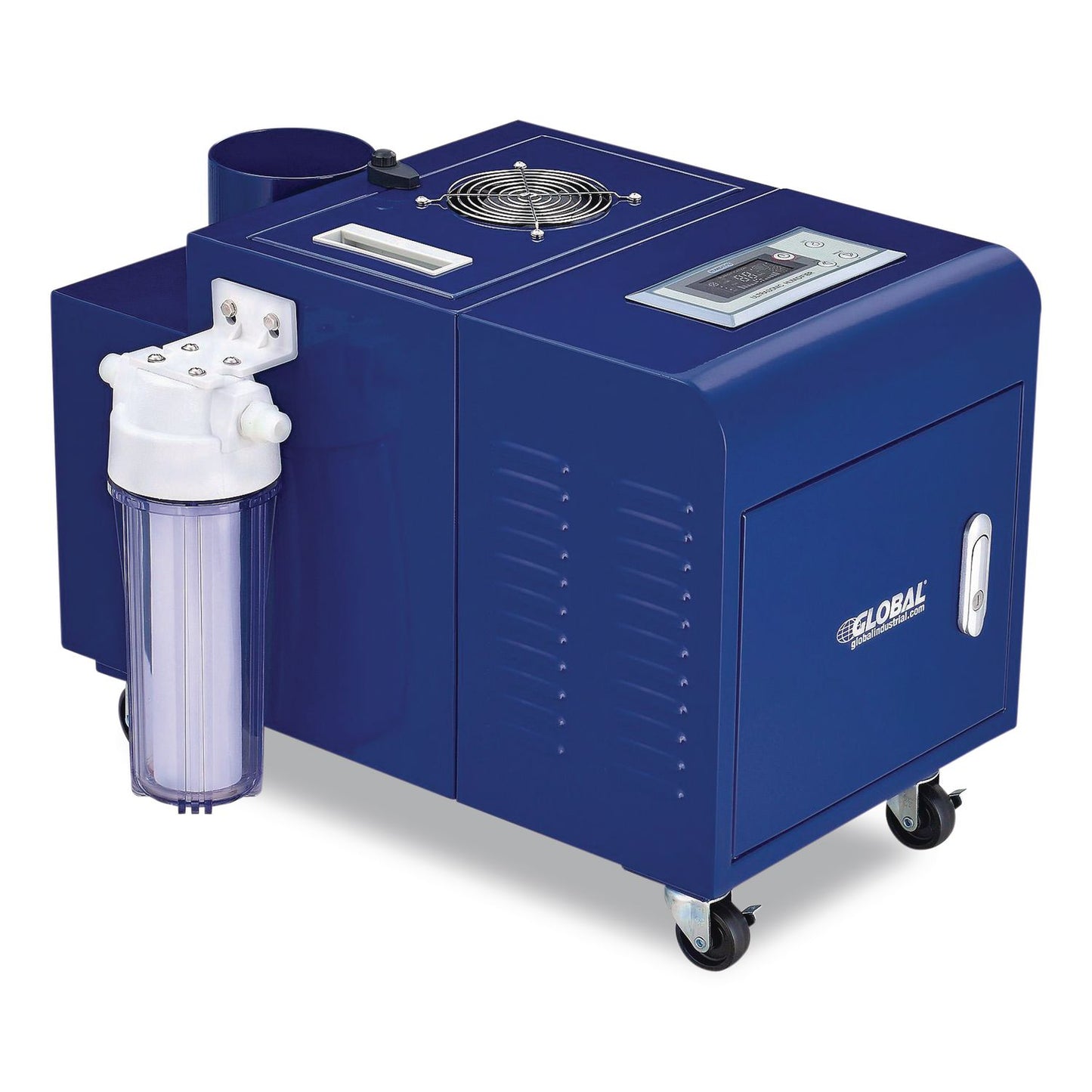 Ultrasonic Humidifier, 38 pt Tank Capacity, 150 pt Output, 13.75 x 23.62 x 18.25, Blue