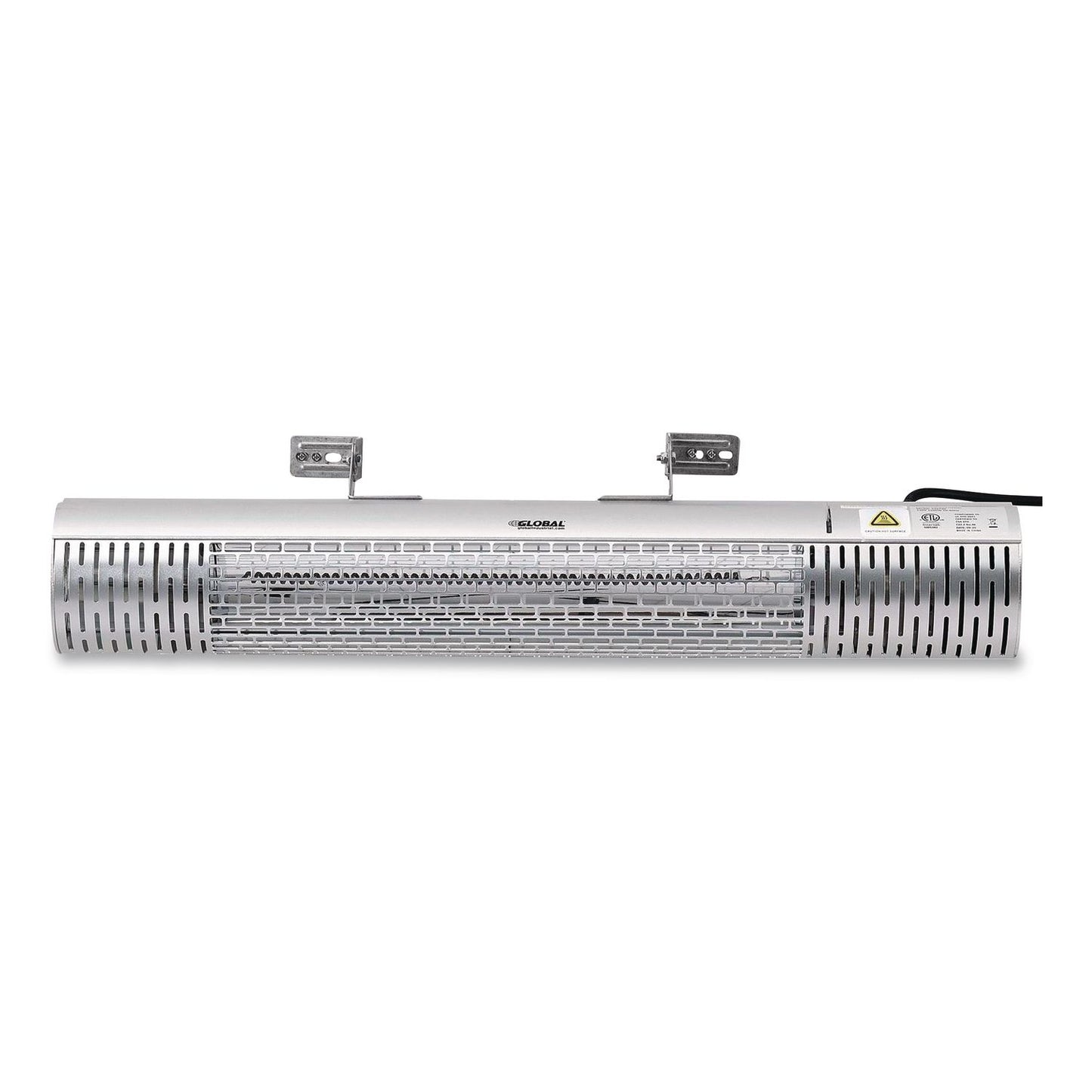 Infrared Patio Heater with Remote Control, 1,500 W. 30.75 x 5 x 5.38, Silver