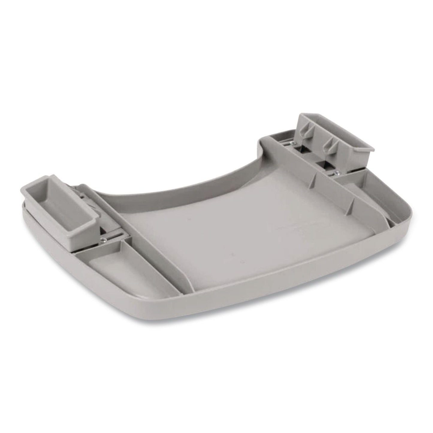 Sturdy Chair Microban Youth Seat Tray for Rubbermaid Commercial Youth Seats, 18.5 x 11.5 x 3.25, Plastic, Platinum