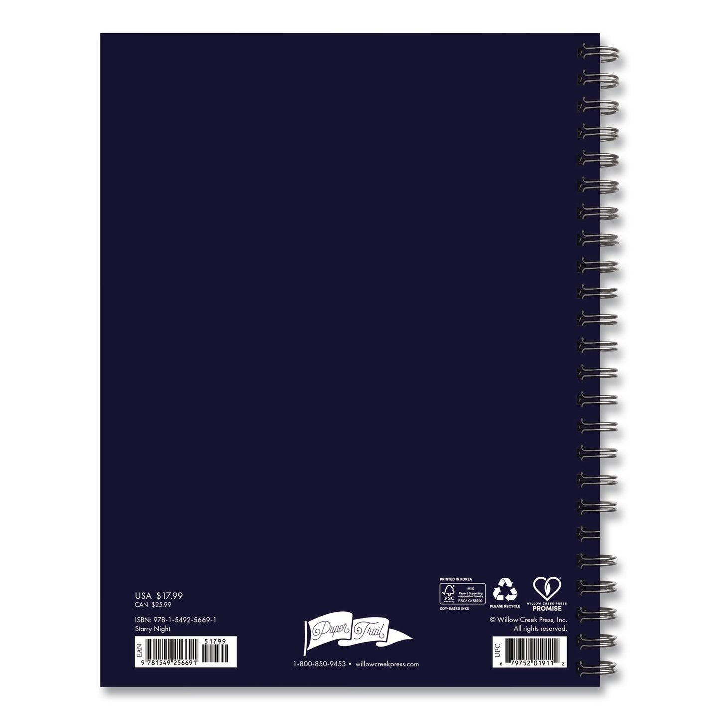 Starry Night Weekly/Monthly Planner, 8.5 x 6.5, Black/Gold Cover, 12-Month (Jan to Dec): 2026