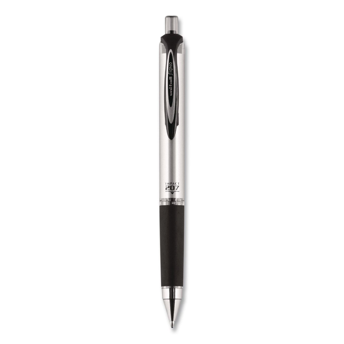 207 Impact RT Gel Pen, Retractable, Bold 1 mm, Blue Ink, Black/Blue Barrel