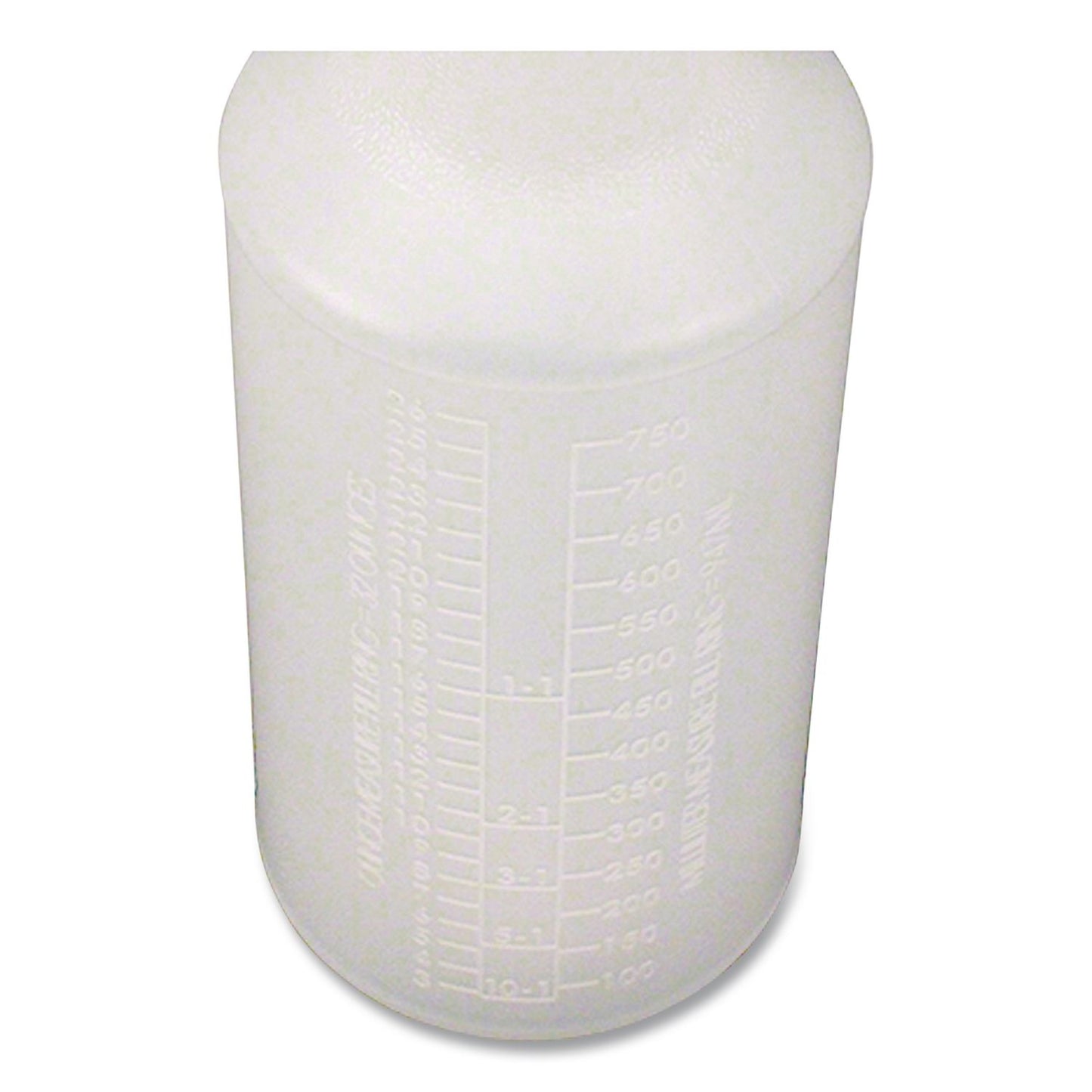Plastic Bottles With Graduations, 32 Oz, Natural