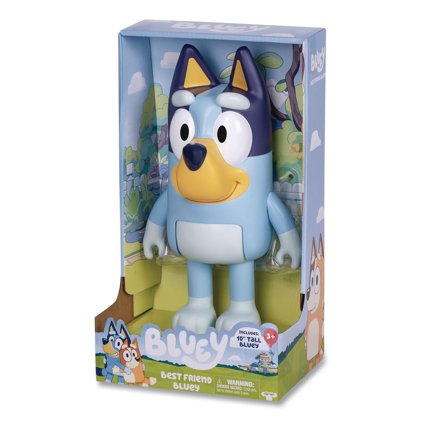 Series 10 My Best Friend Bluey Plastic 10" Figure, Ages 3 and Up