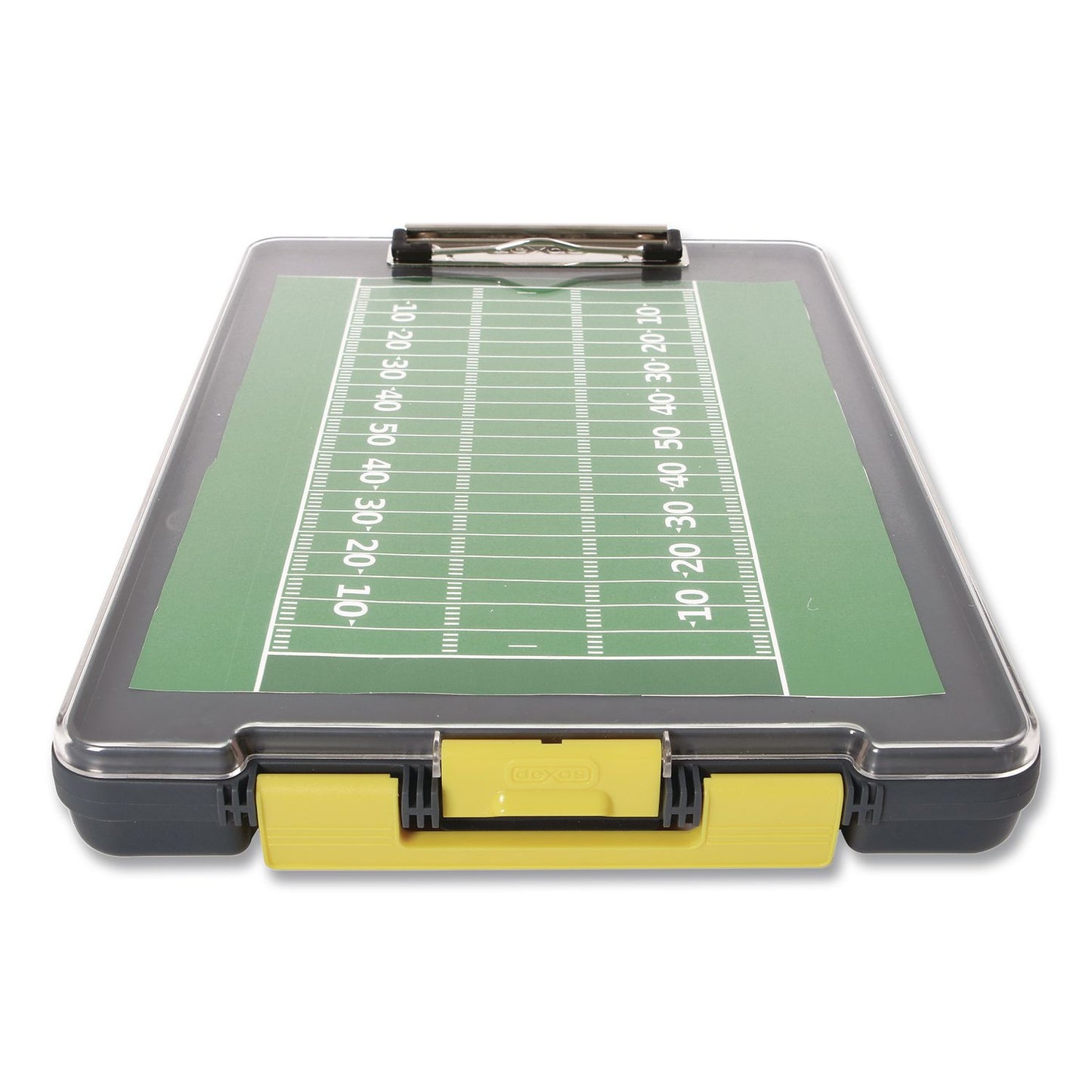 ClearView Clipcase Storage Clipboard, 0.35" Clip Capacity, Holds 8.87 x 12.25 Sheets, Gray/Yellow