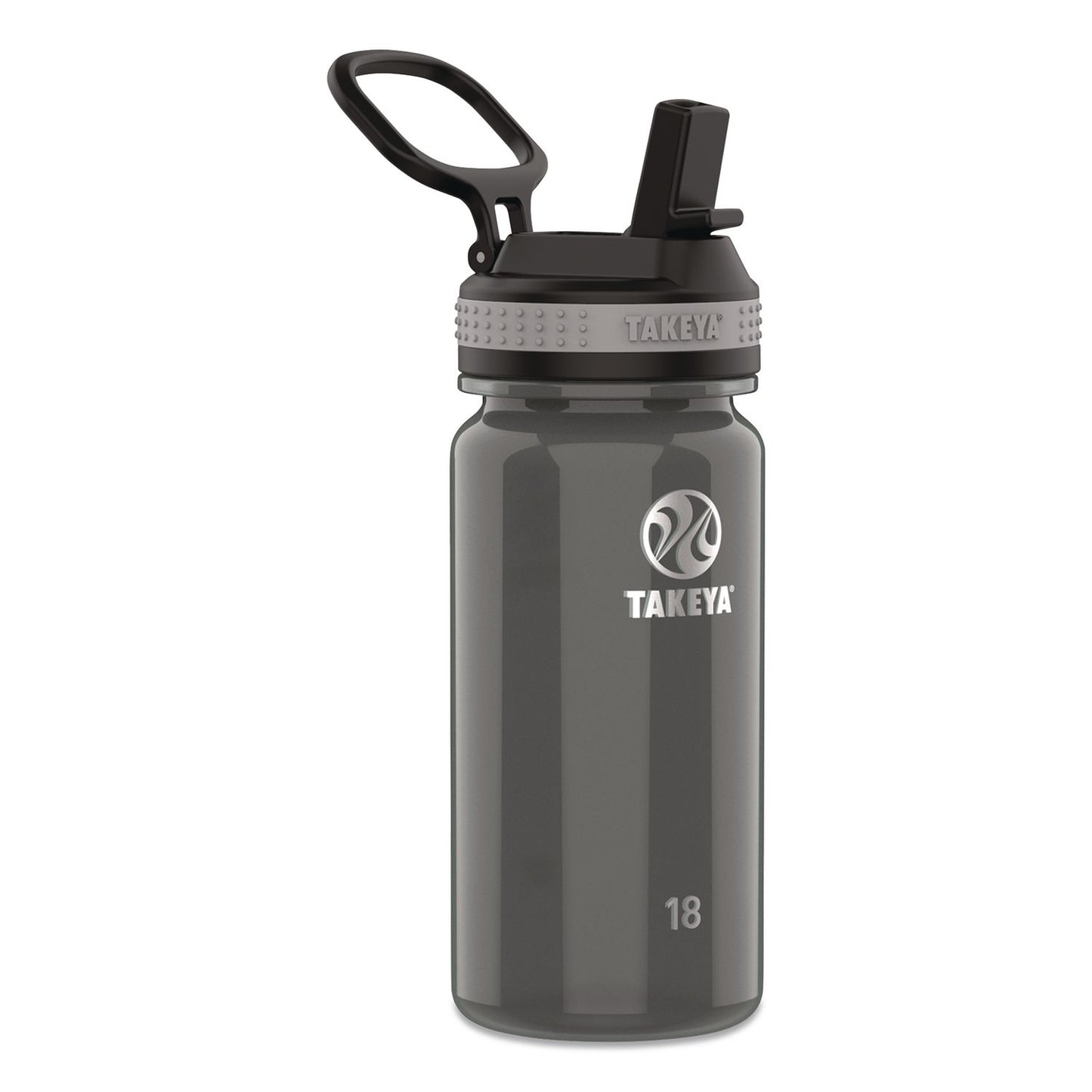 Tritan Plastic Water Bottle, 18 oz, 1 Royal Bottle, 1 Black Bottle, 2/Pack