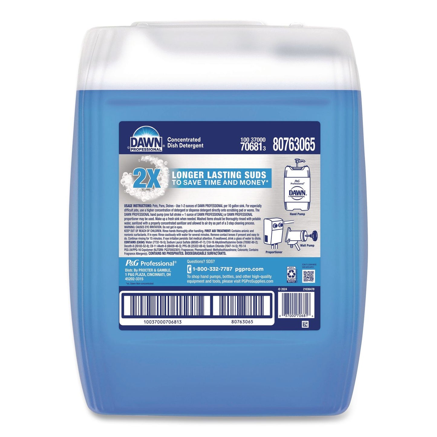 Manual Pot/Pan Dish Detergent, Original Scent, 5 gal Cube