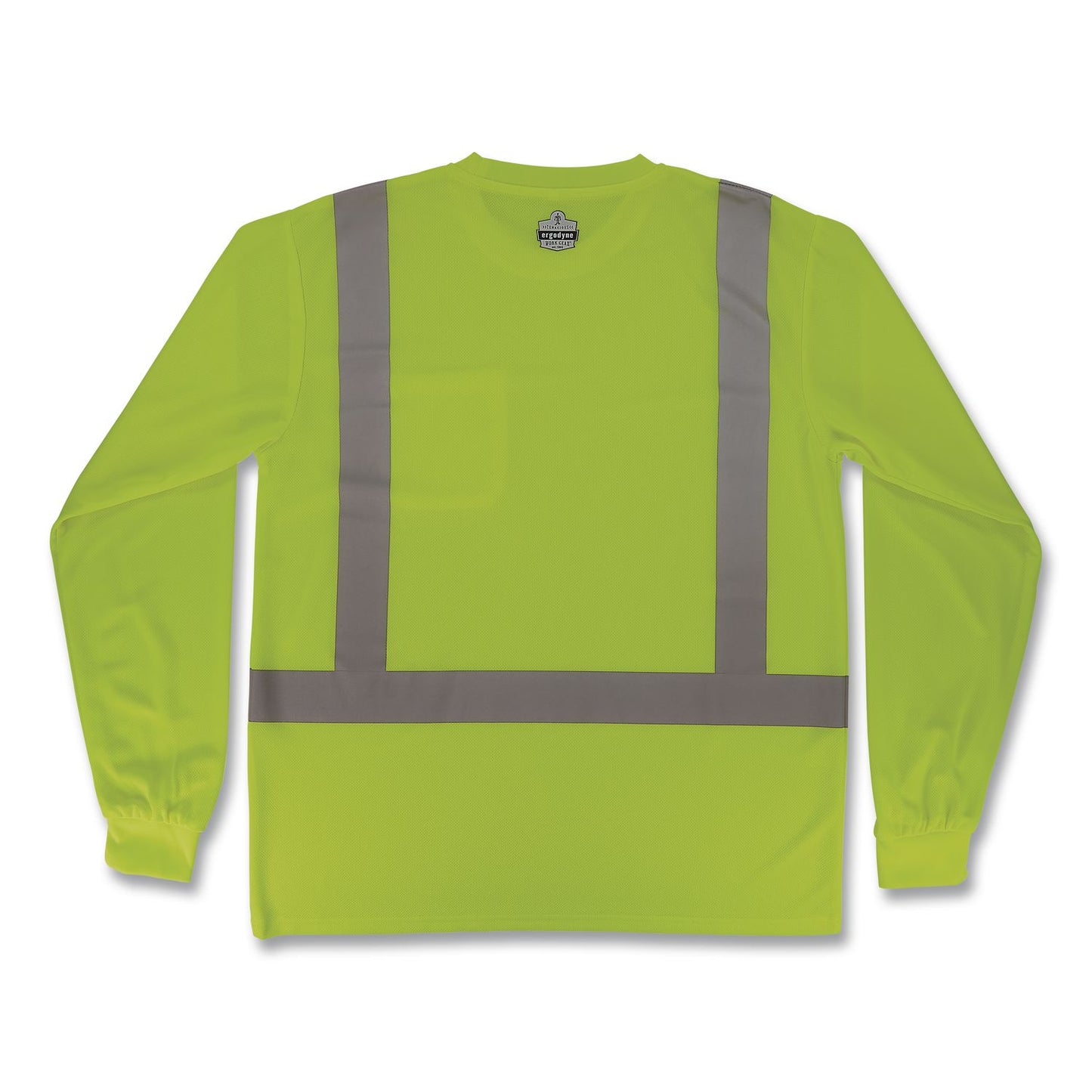 GloWear 8284 Class 2 Essential Hi-Vis Long Sleeve T-Shirt, Medium, Lime