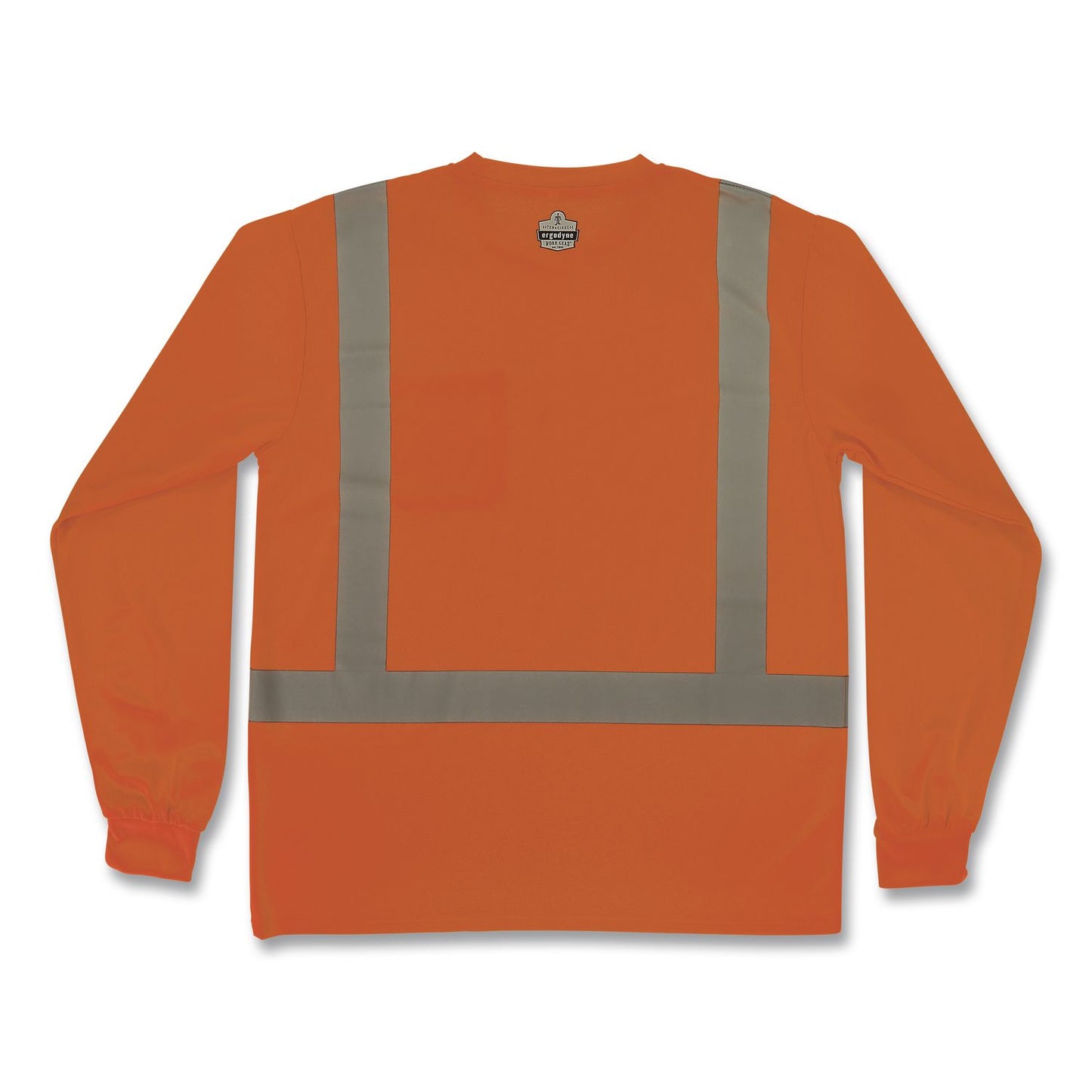 GloWear 8284 Class 2 Essential Hi-Vis Long Sleeve T-Shirt, Medium, Orange