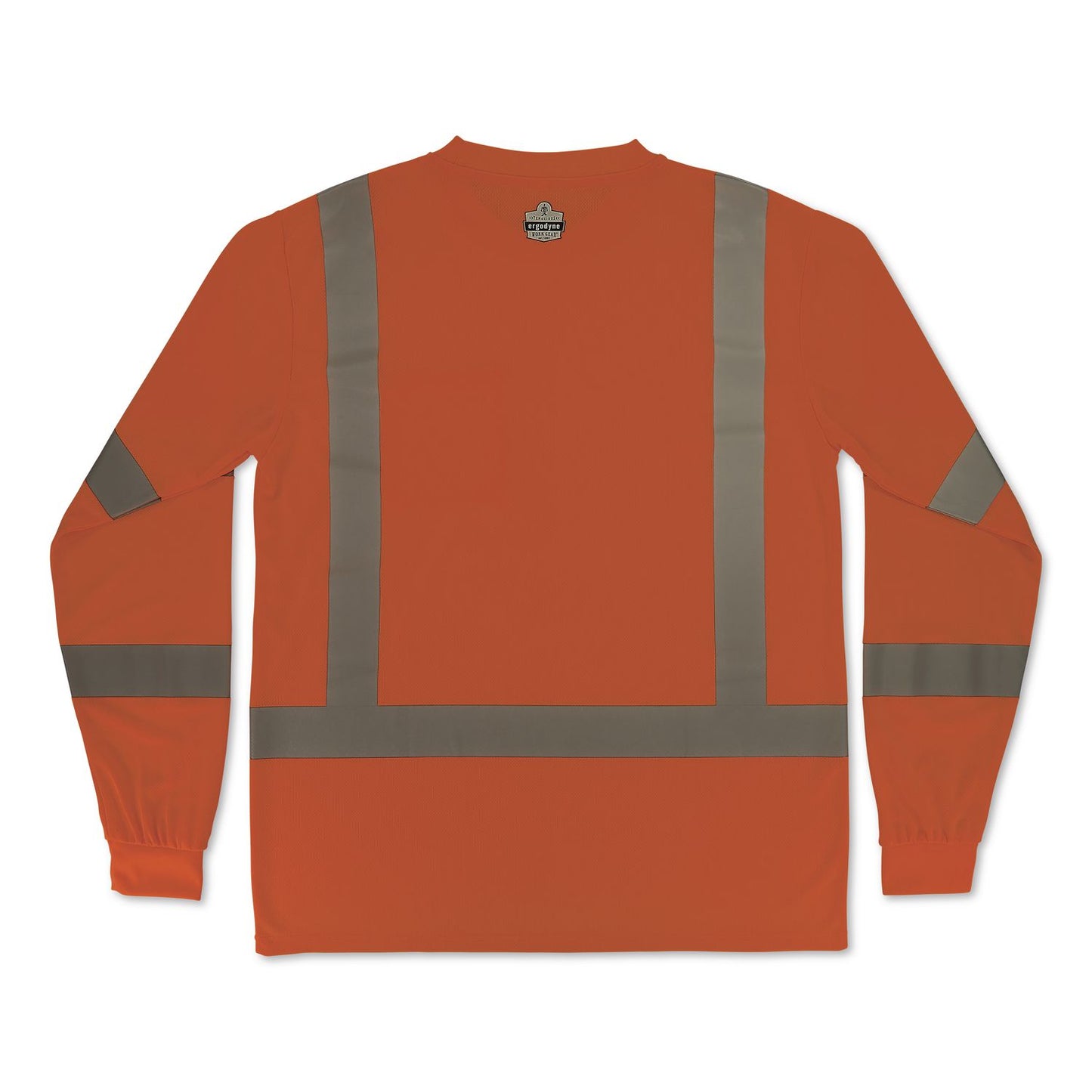 GloWear 8368 Class 3 Essential Hi-Vis Long Sleeve T-Shirt, X-Small, Orange