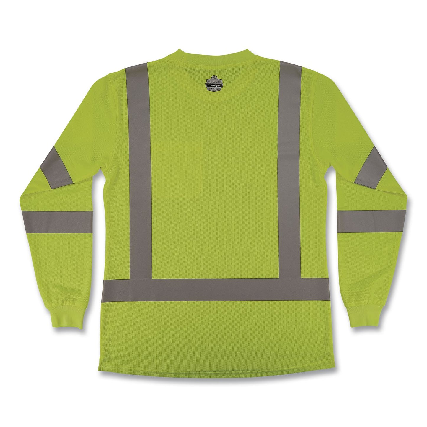 GloWear 8374 Class 3 Women's Essential Hi-Vis Long Sleeve T-Shirt, Large, Lime