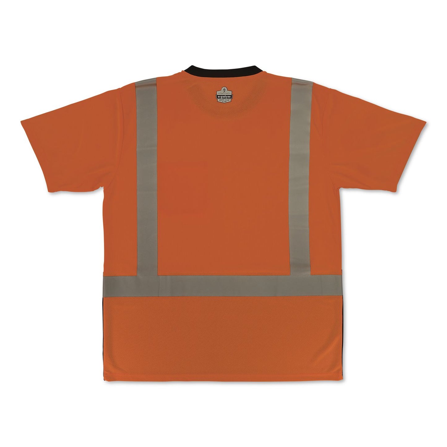 GloWear 8286BK Class 2 Essential Hi-Vis T-Shirt with Black Bottom, Medium, Orange