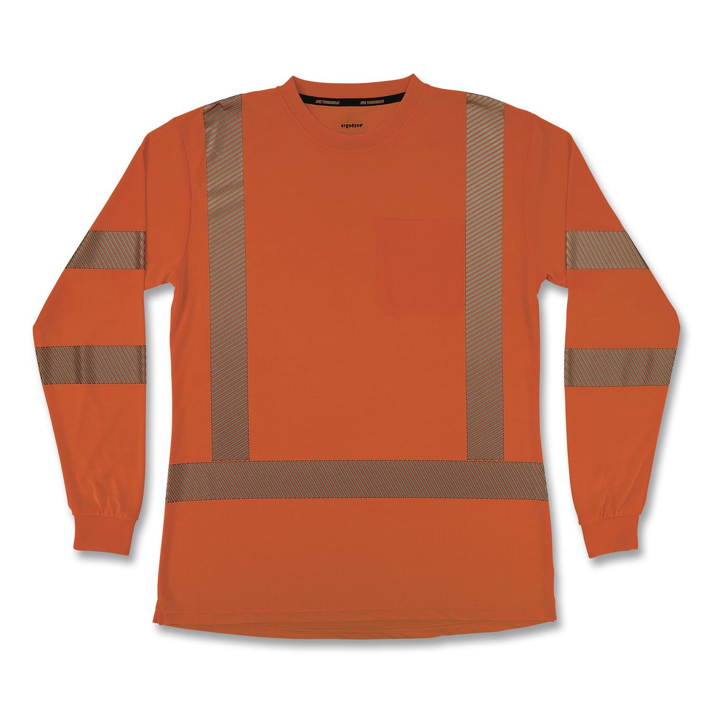 GloWear 8387 Class 3 Women's Performance Hi-Vis Long Sleeve T-Shirt, 3X-Large, Orange