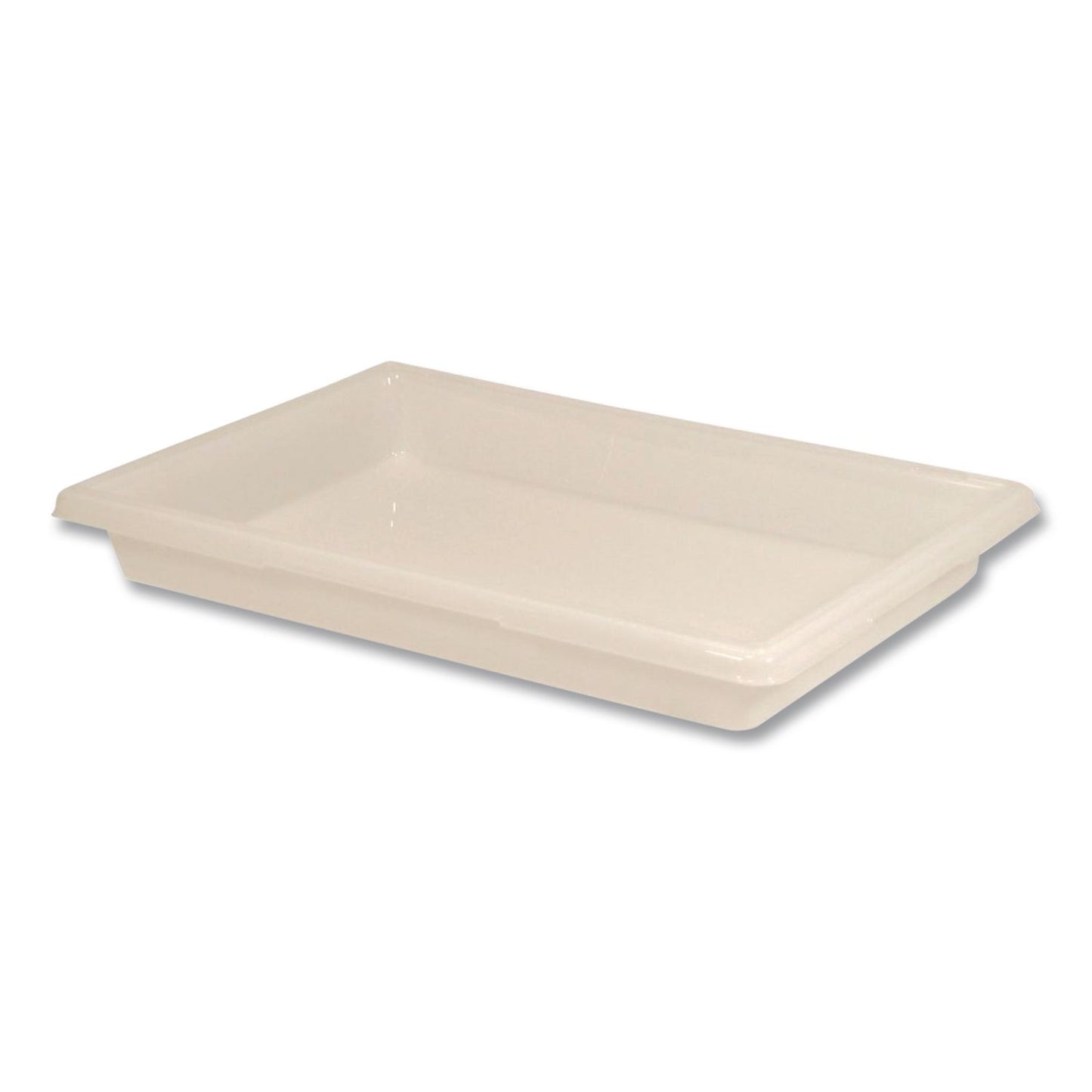 Food/Tote Boxes, 5 gal, 18 x 3.5 x 3.5, Plastic, White