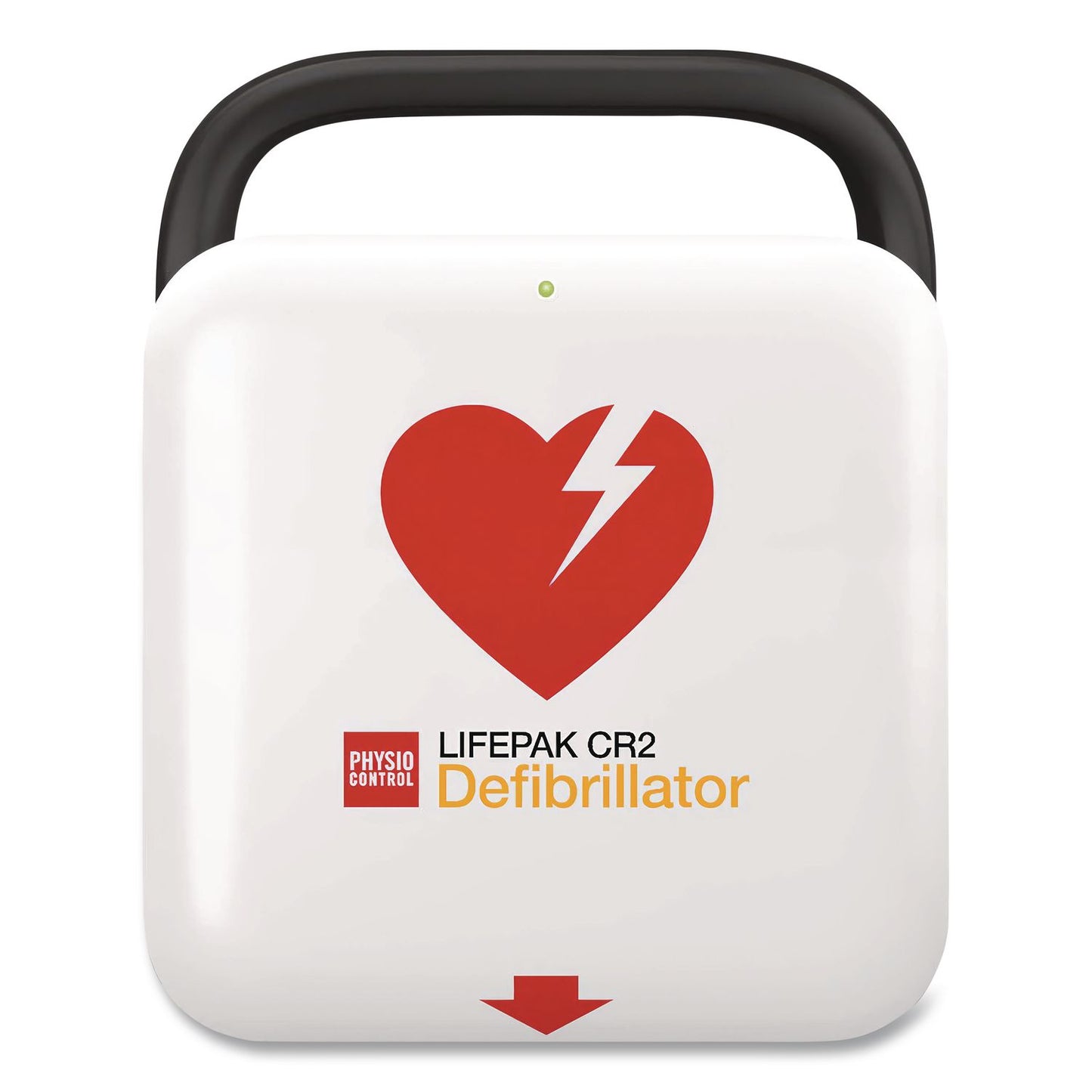 LIFEPAK CR2 Fully-Automatic, USB Defibrillator, English, Handle, Rugged Carry Case with Prep Kit