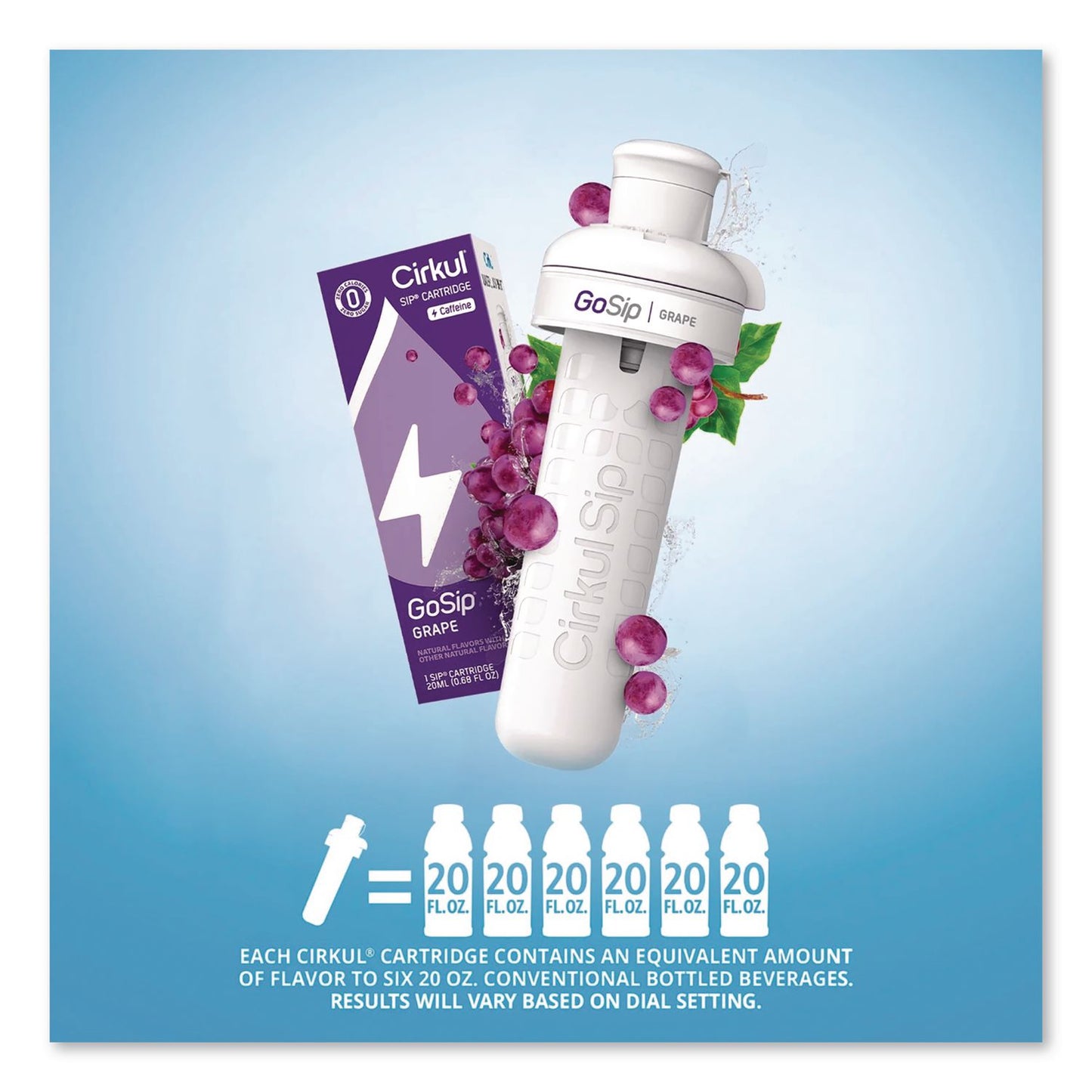 GoSip Flavor Cartridge, Sugar-Free Grape