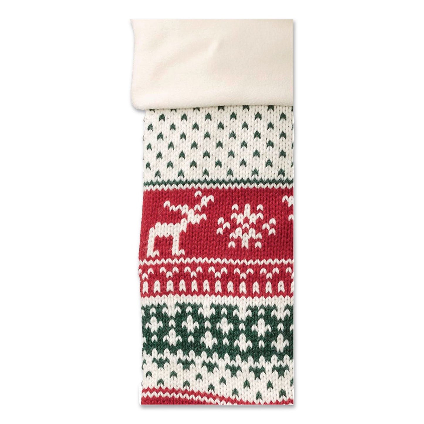 STOCKINGS,FAIR ISLE,RED